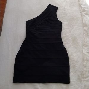Express One Shoulder Little Black Dress,  Size: M